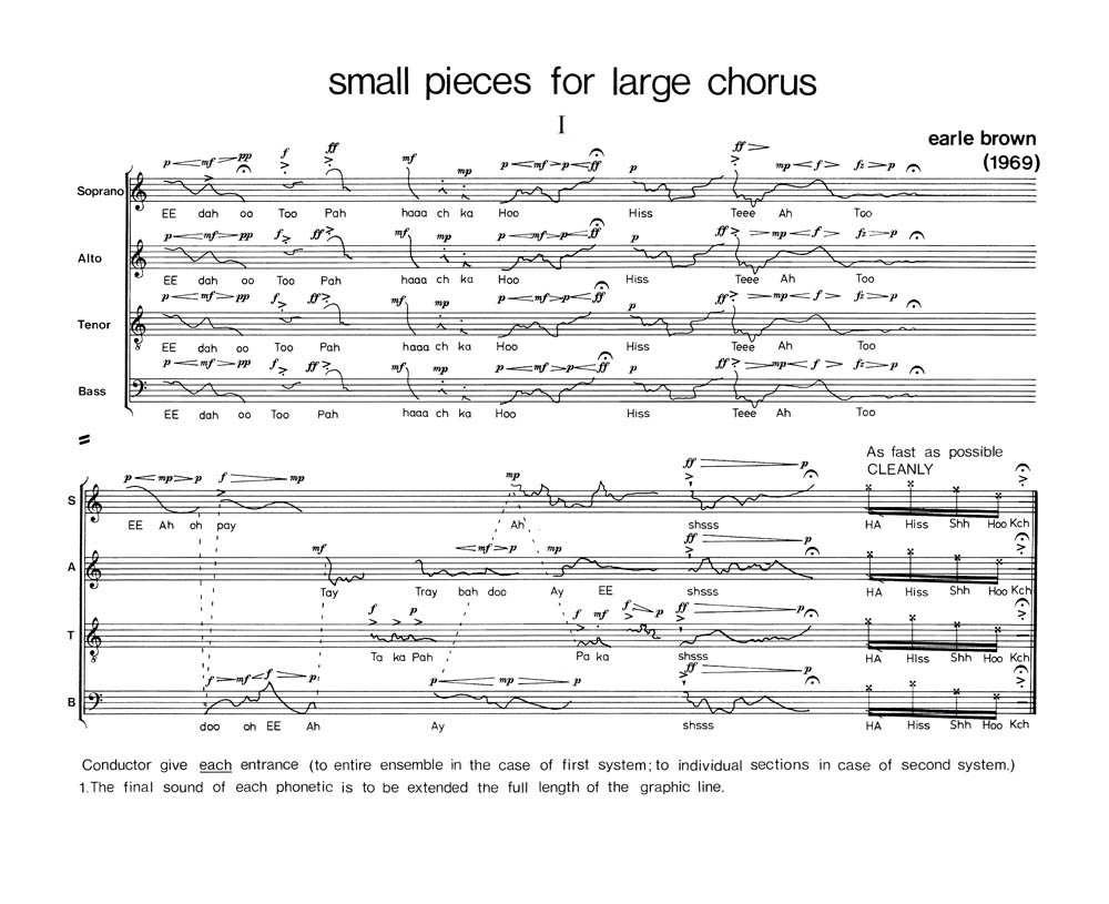 Small Pieces for Large Chorus sample page